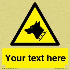 Custom Warning: Guard dog